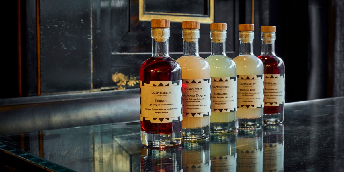 The Wolseley bottled Cocktails