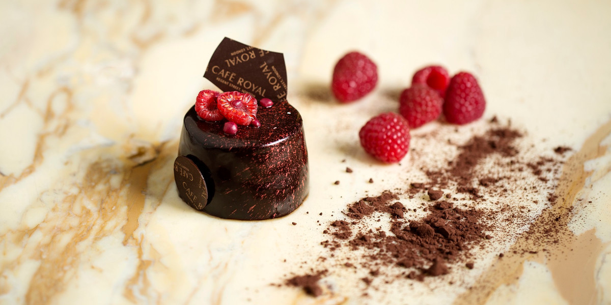 the cafe at hotel cafe royal, chocolate dessert, Regent Street